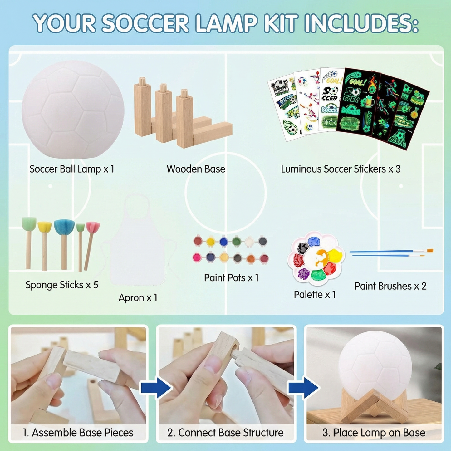 Paint Your Own Football Lamp