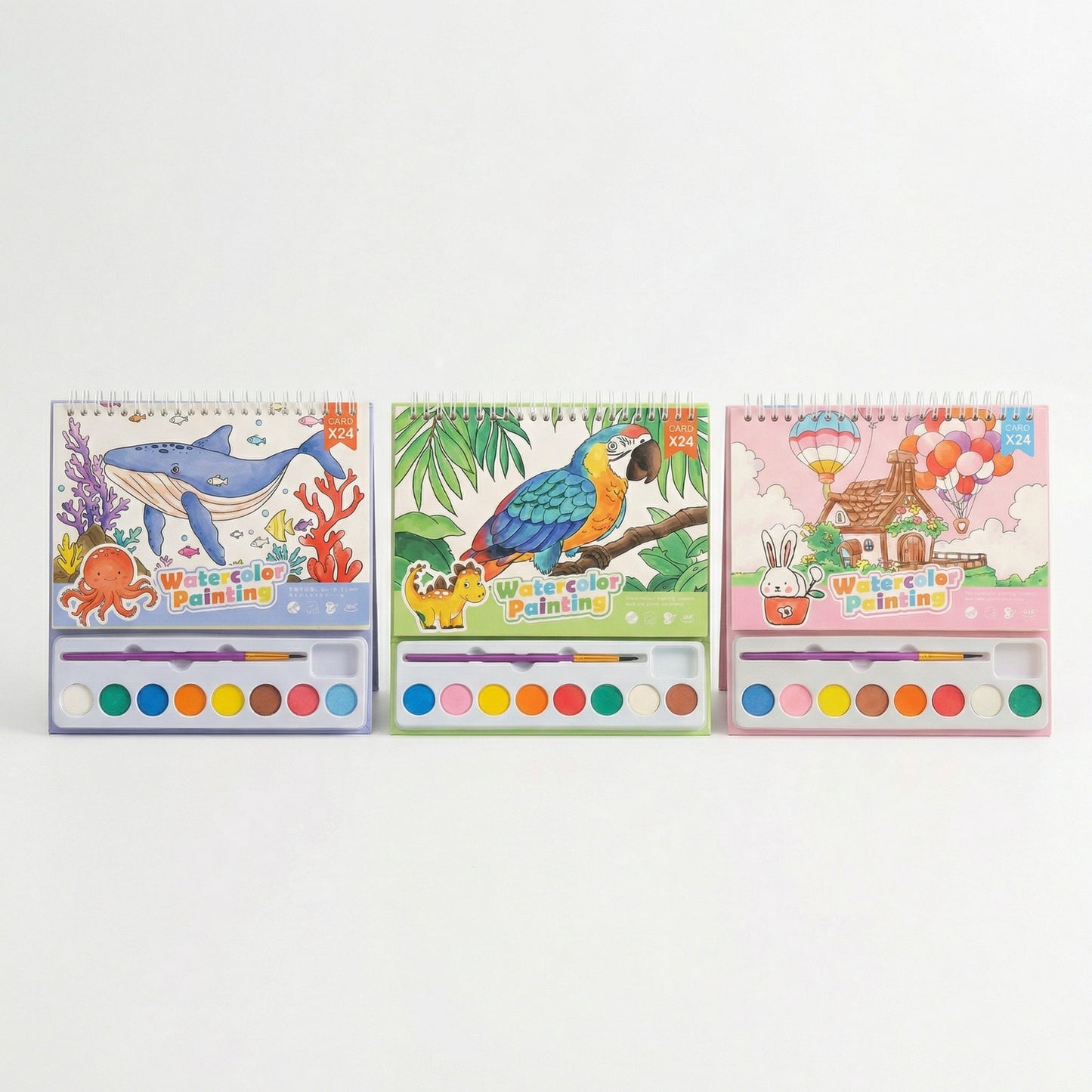 Travel Friendly Watercolour Colouring Kit for Kids