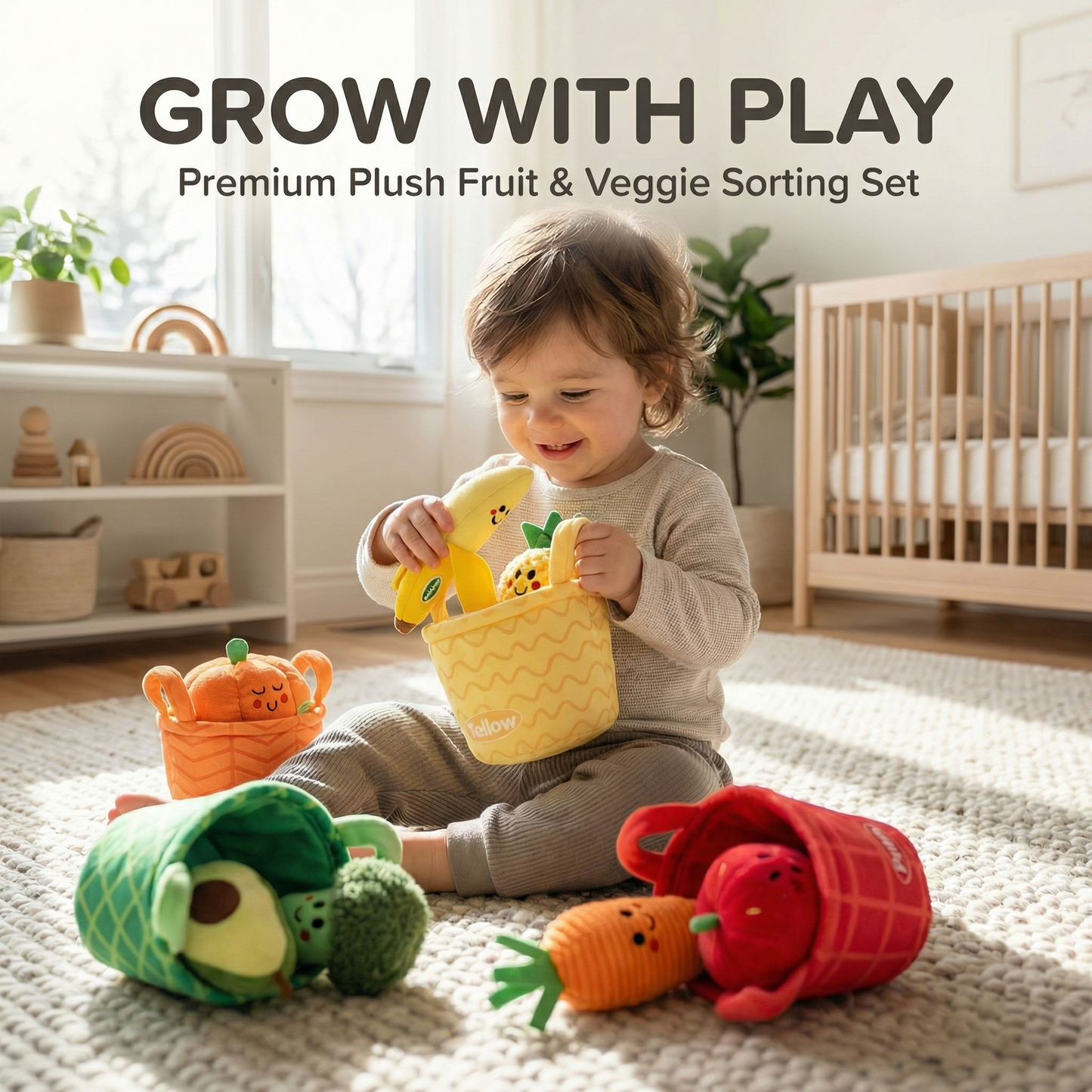 Fruit and Vegetable Sorting Toy Set