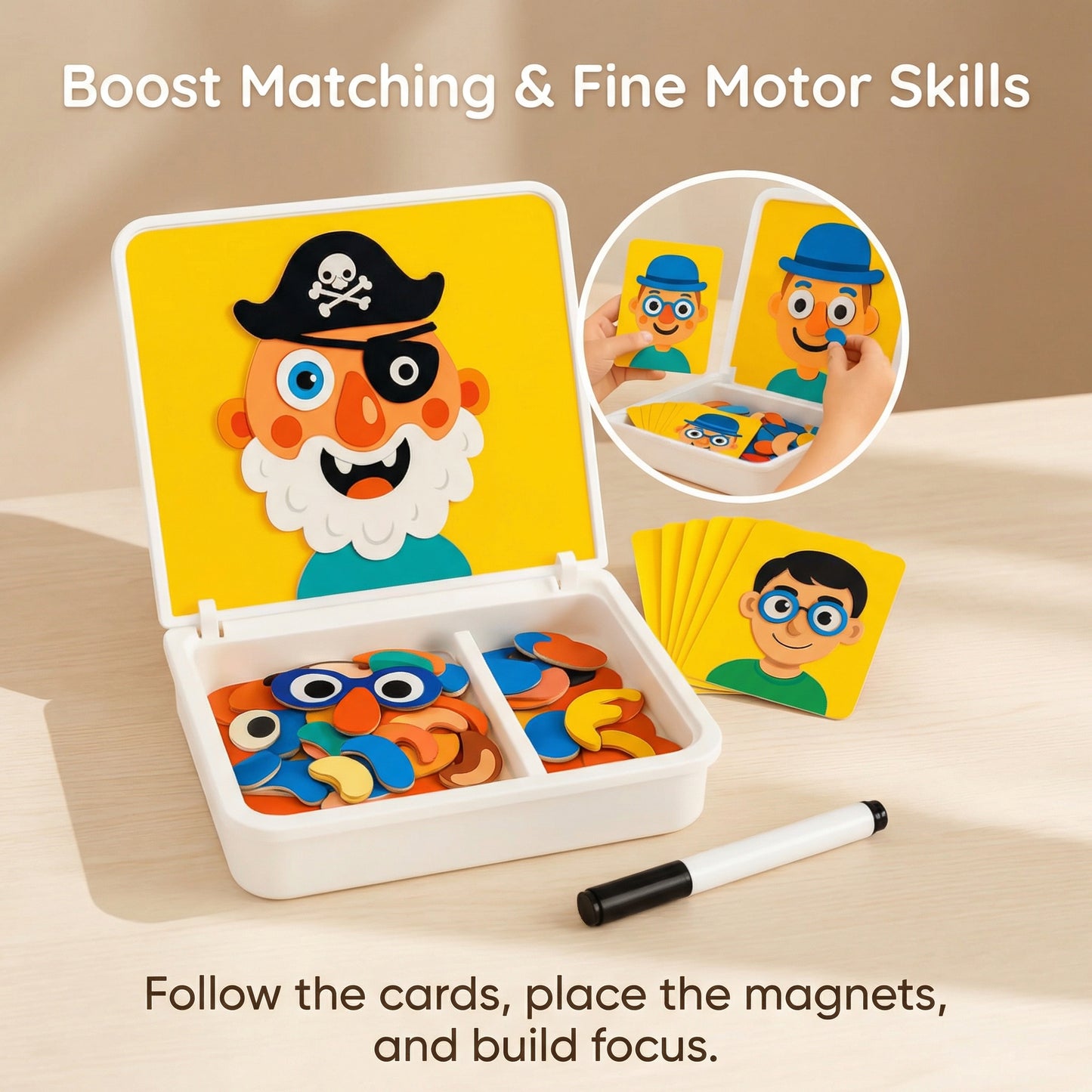 Magnetic Learning Puzzle Set for Kids