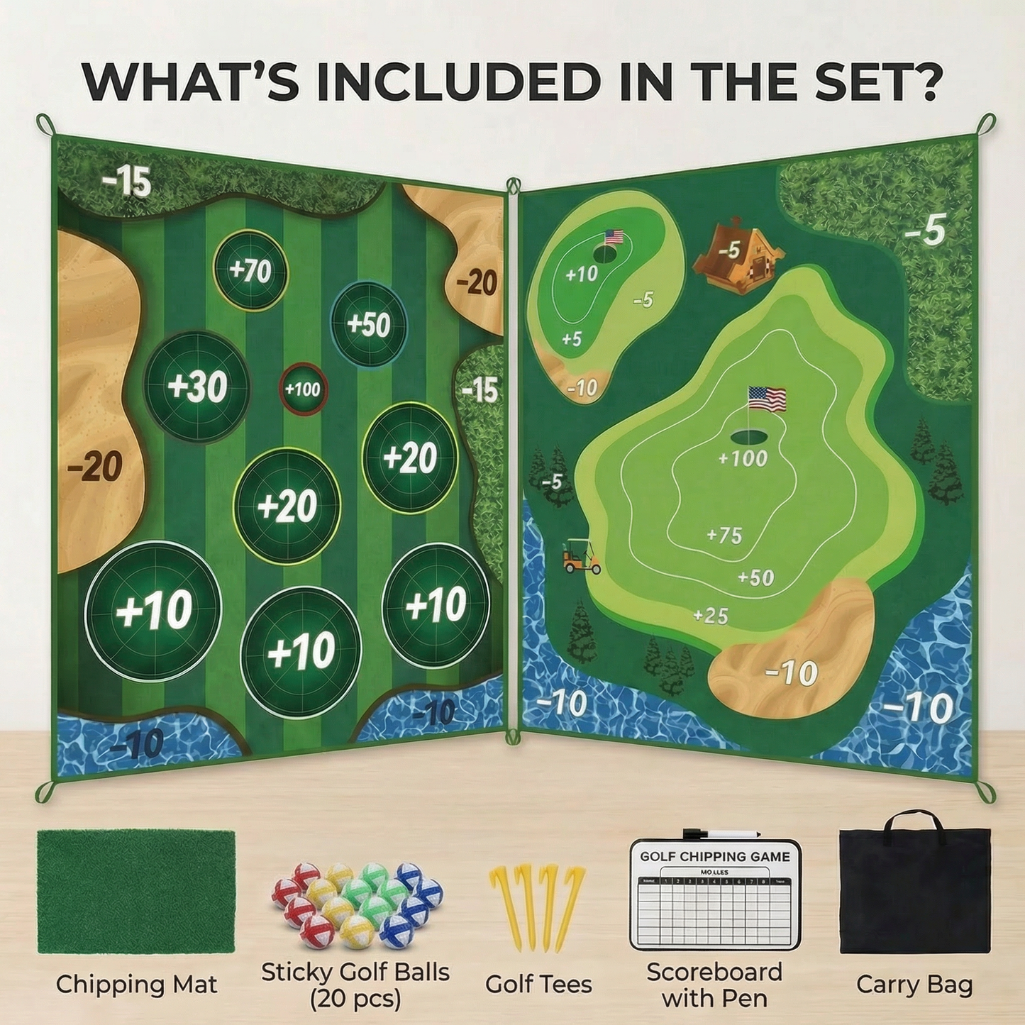 Sticky Golf Target Game Set for Family Fun