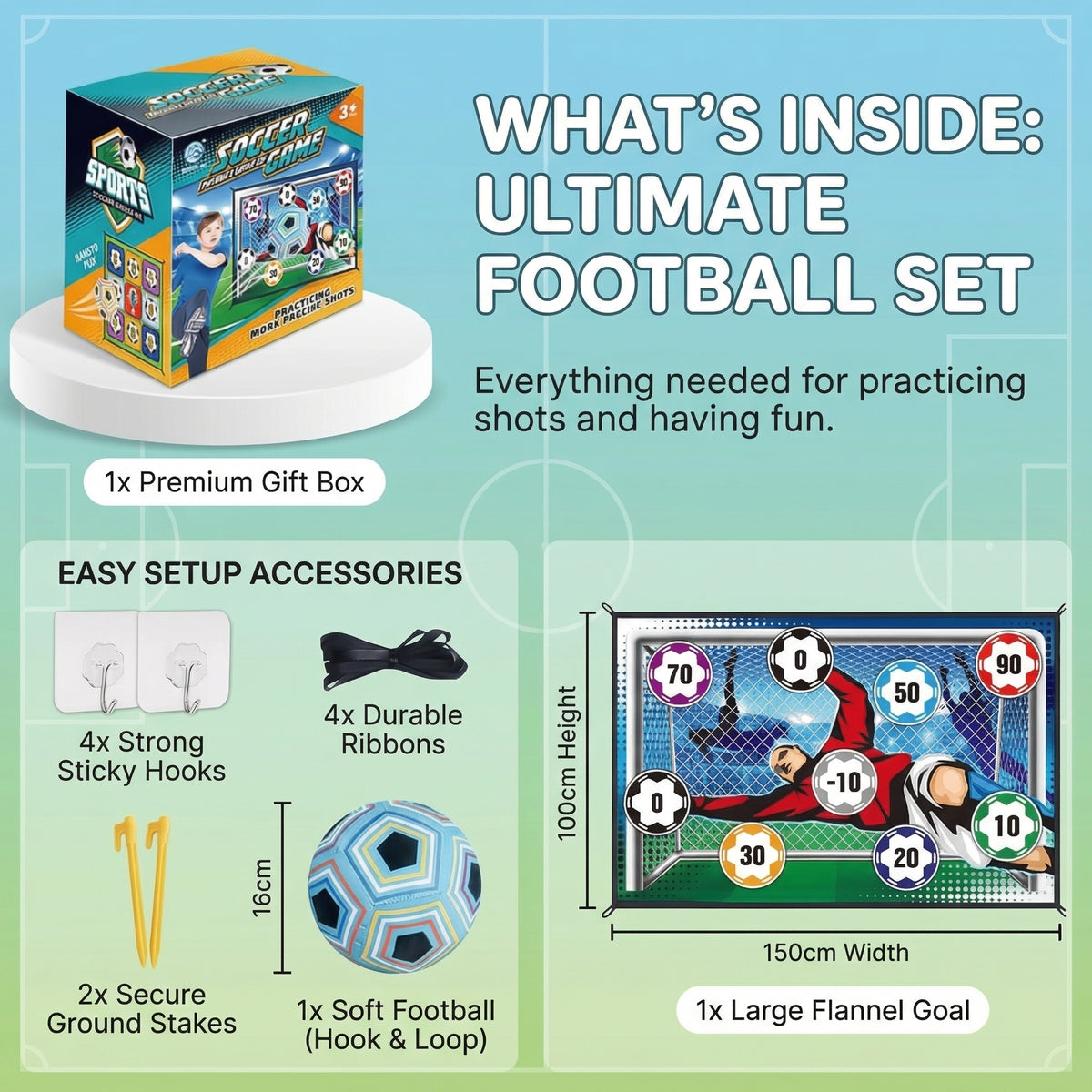 Football Target Kick Game – Quiet Indoor Fun