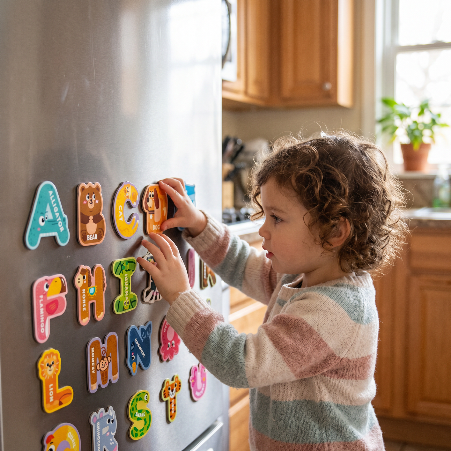 Magnetic Animal Alphabet Letters Set