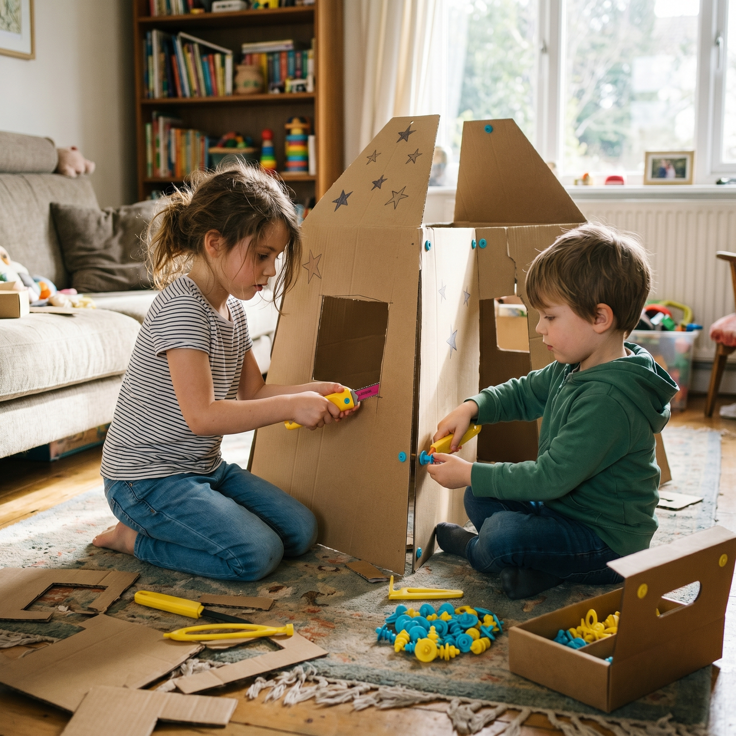 Cardboard Construction Kit for Kids