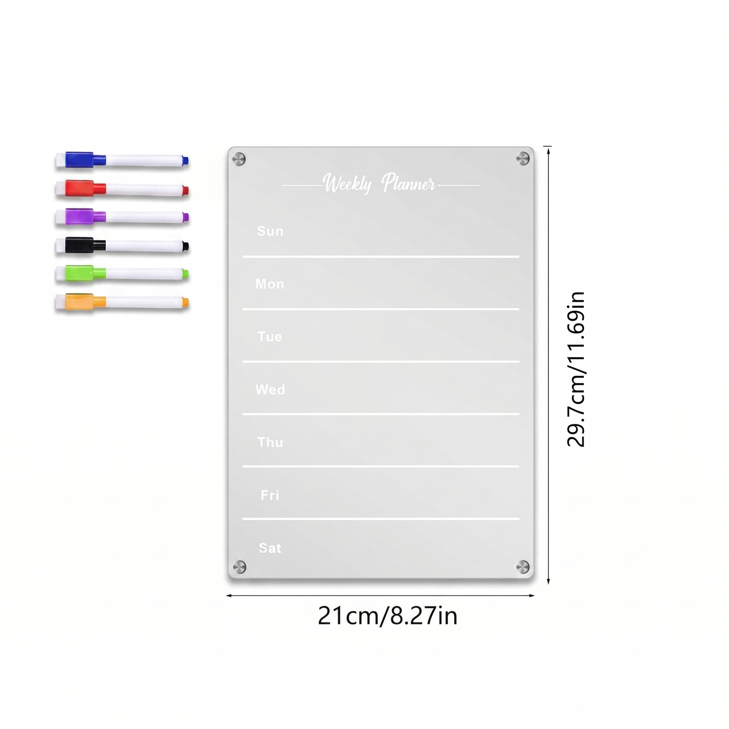 Magnetic Family Fridge Calendar Planner