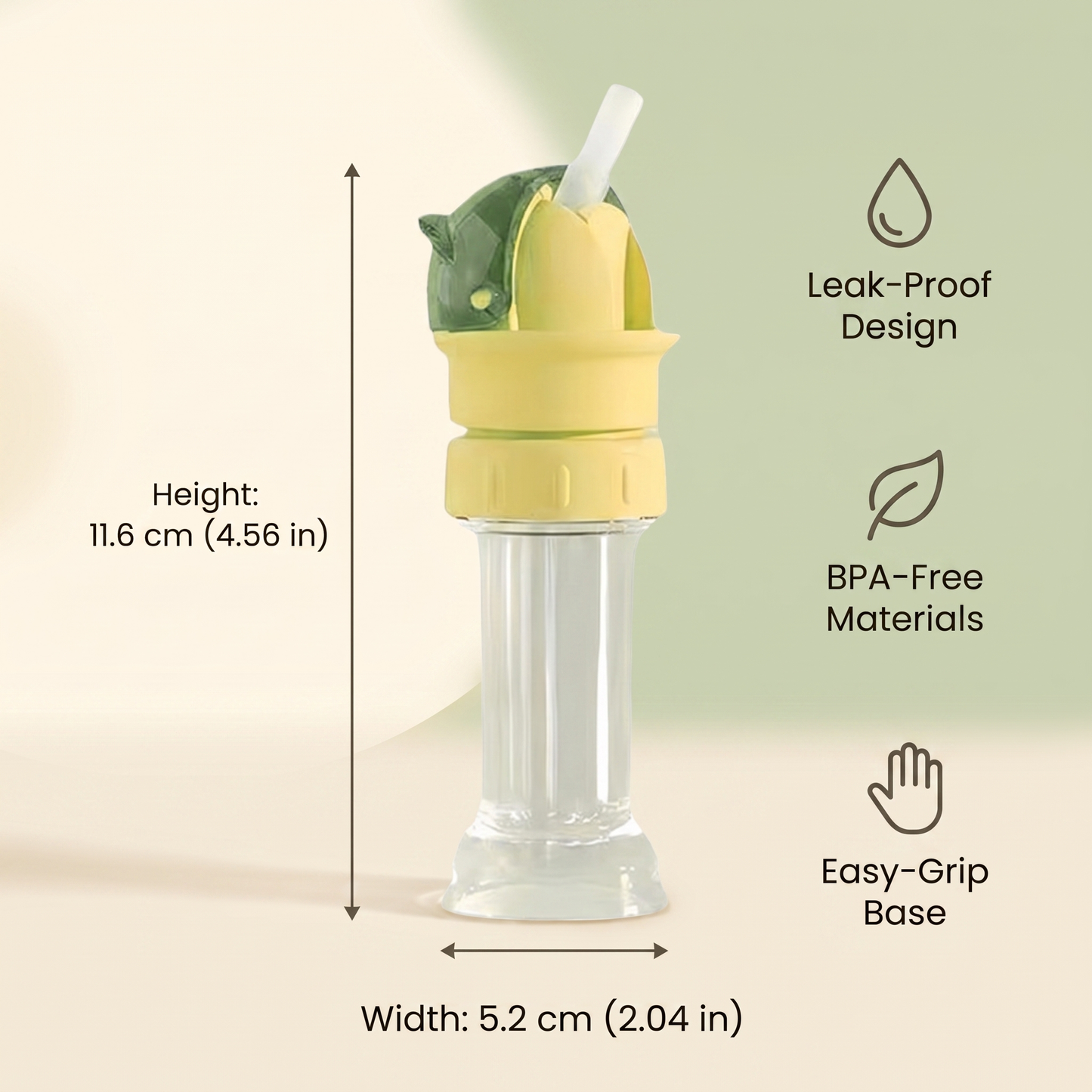 Universal Silicone Bottle Straw Topper (2-pack)