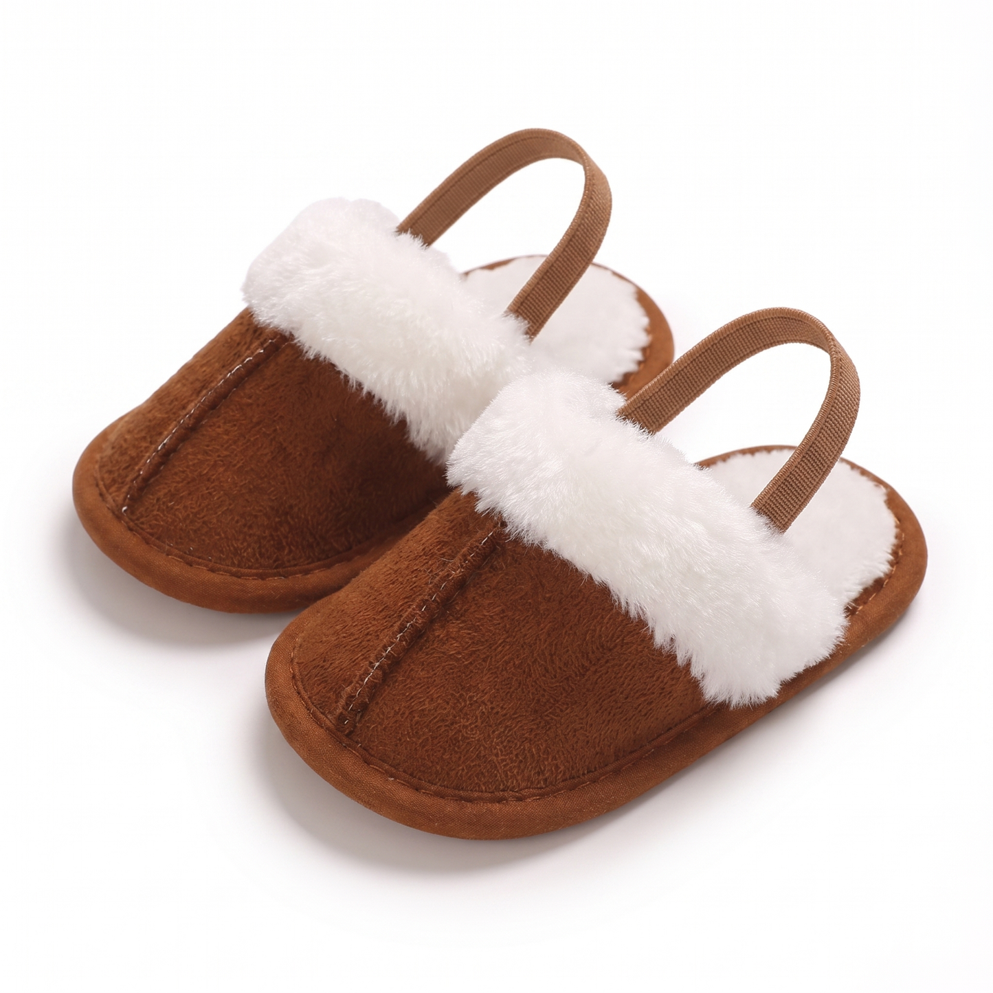 Soft Baby House Slippers with Back Strap
