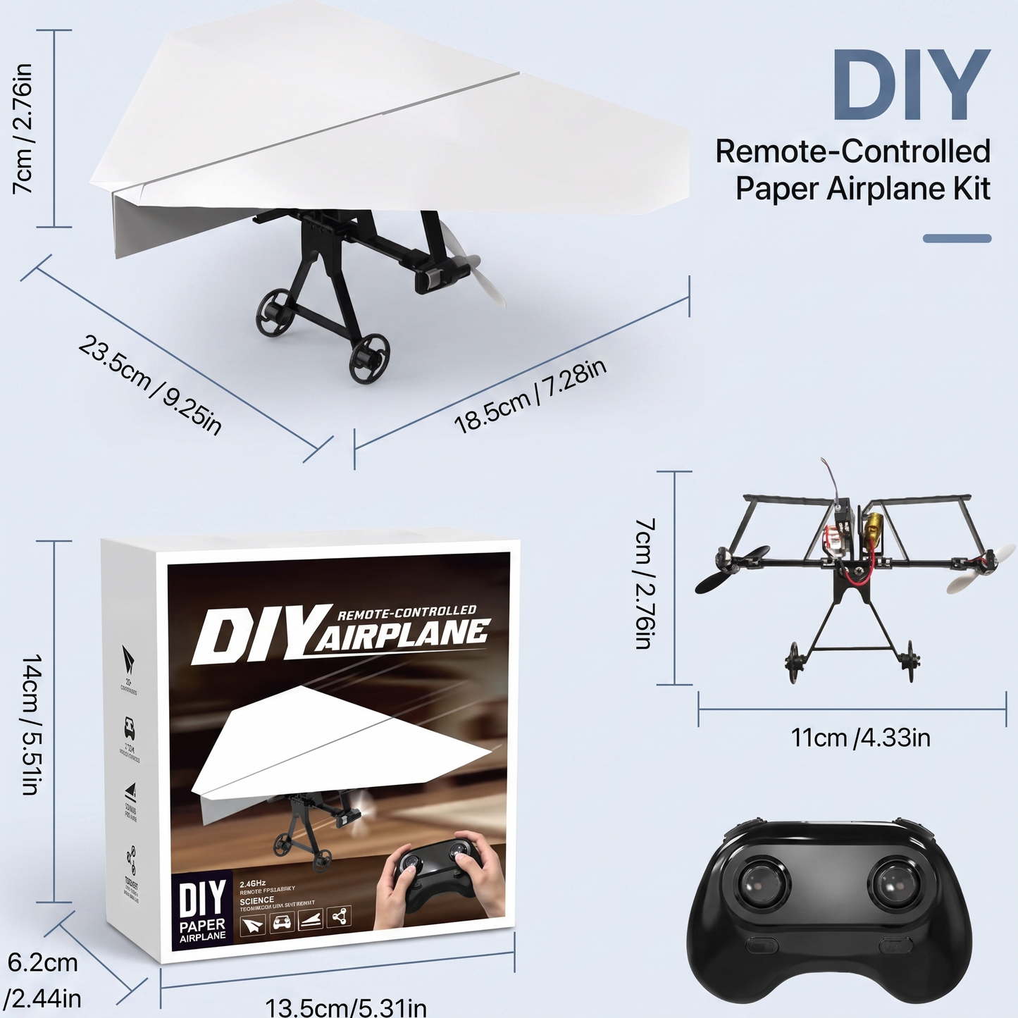 Motorised Paper Airplane Launcher Kit