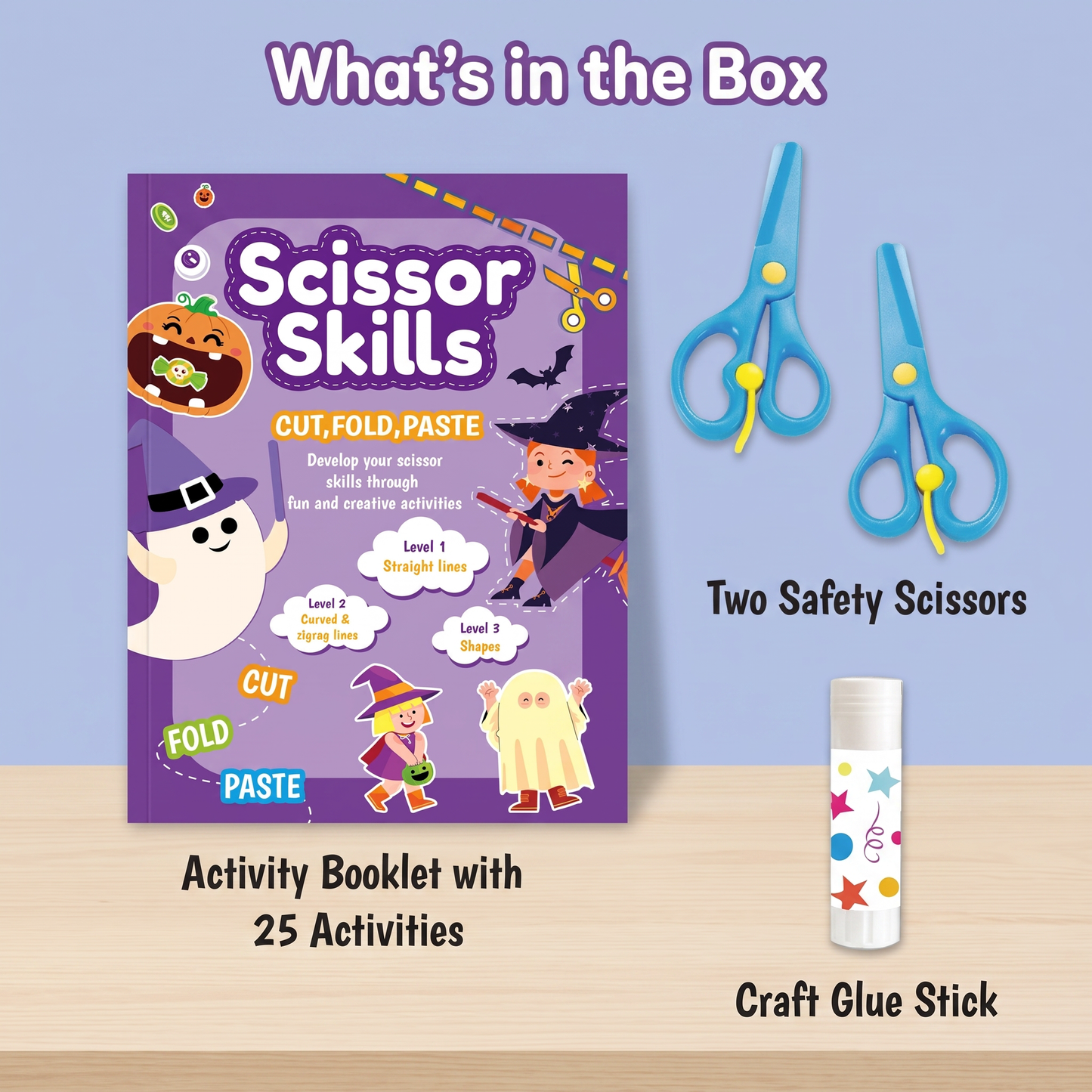 Scissor Practice & Craft Activity Set for Kids