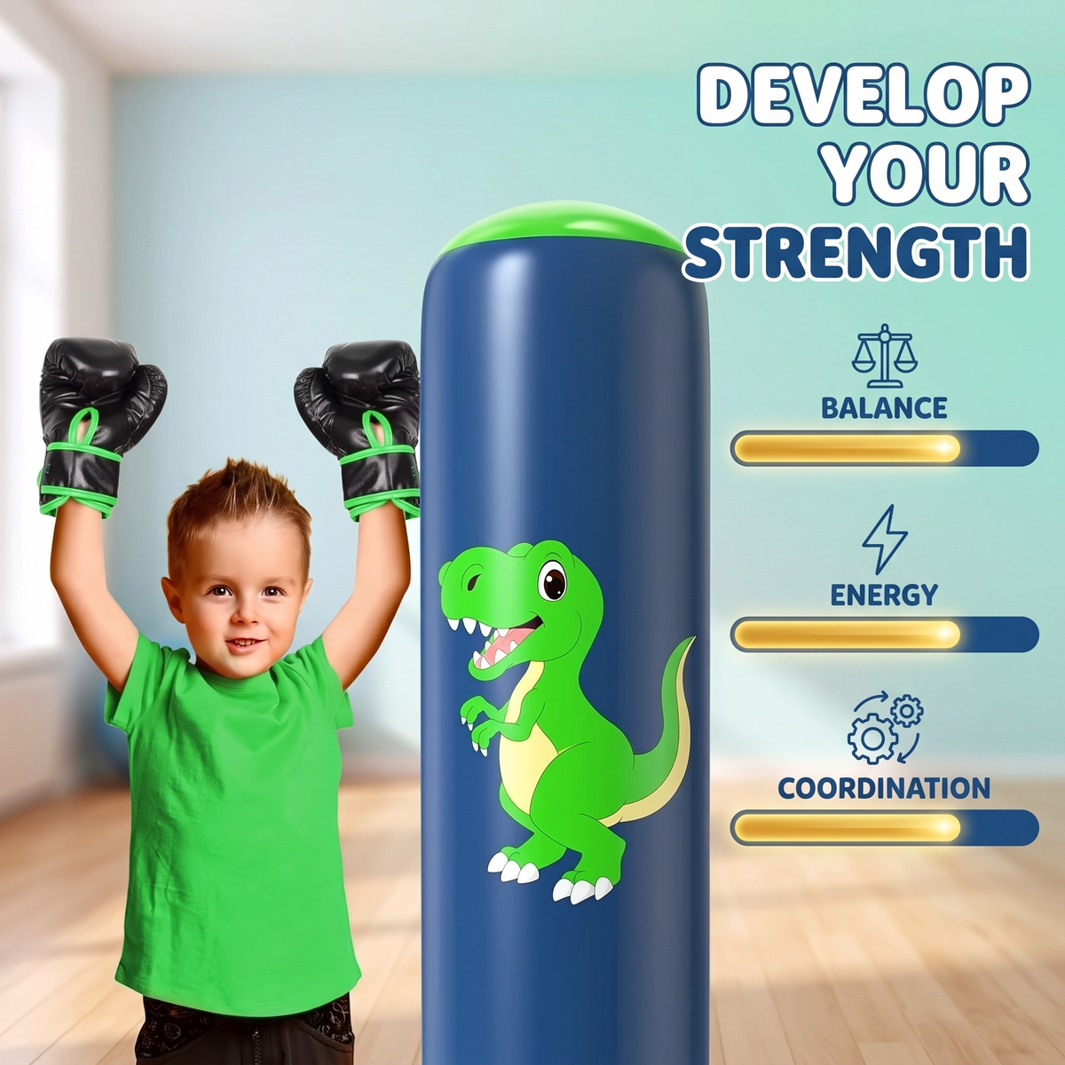 Punch & Kick Inflatable Training Bag