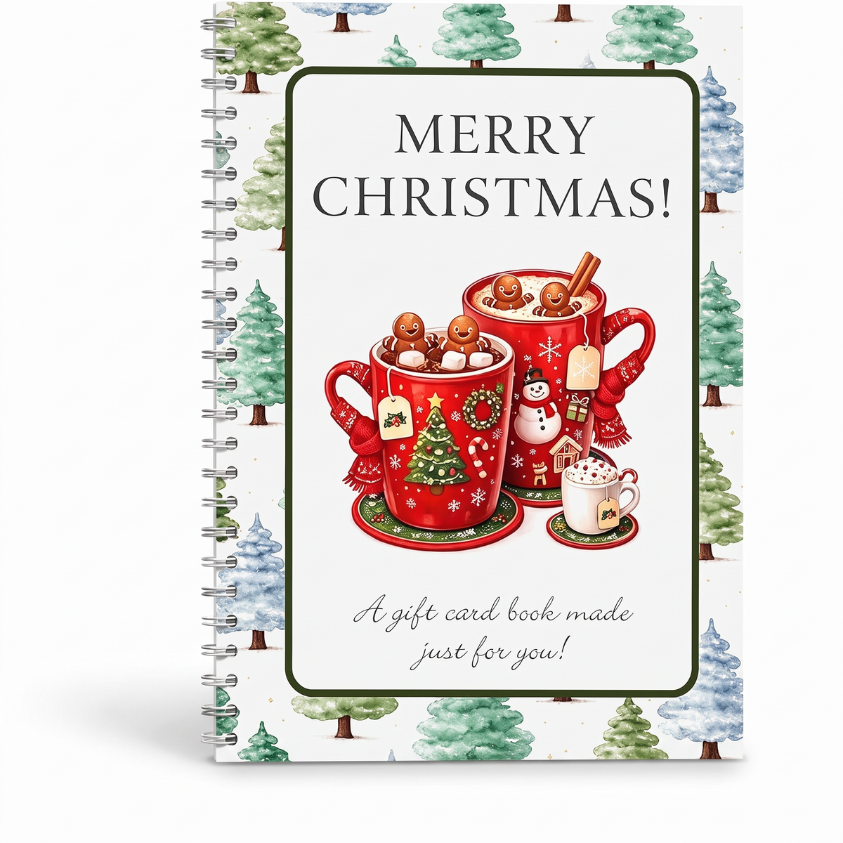 Christmas Gift Card Booklet for Cards and Money