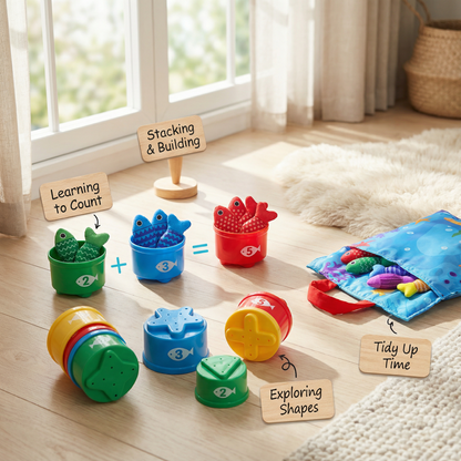 Montessori Fishing Toy for Toddlers