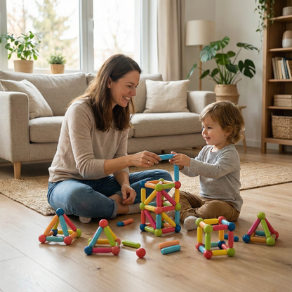 Magnetic Rods & Balls Construction Set
