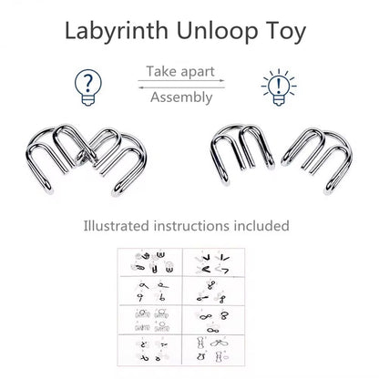 Metal Logic Puzzle 8-Piece set