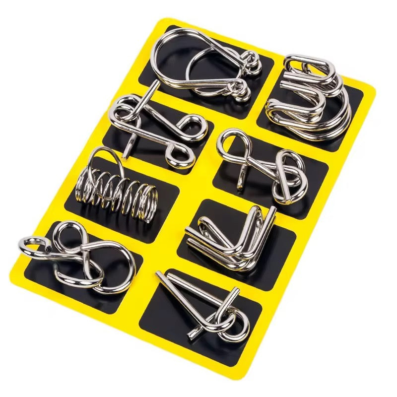 Metal Logic Puzzle 8-Piece set