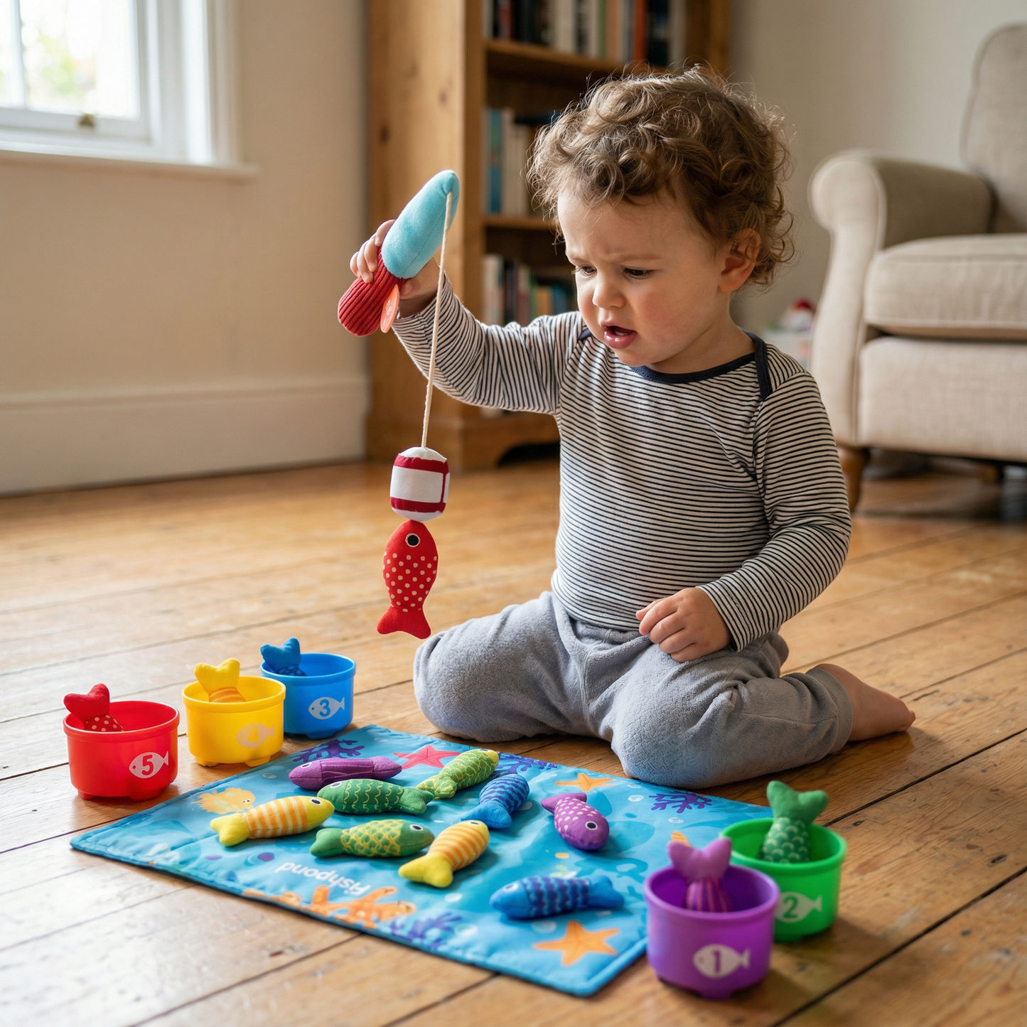 Montessori Fishing Toy for Toddlers