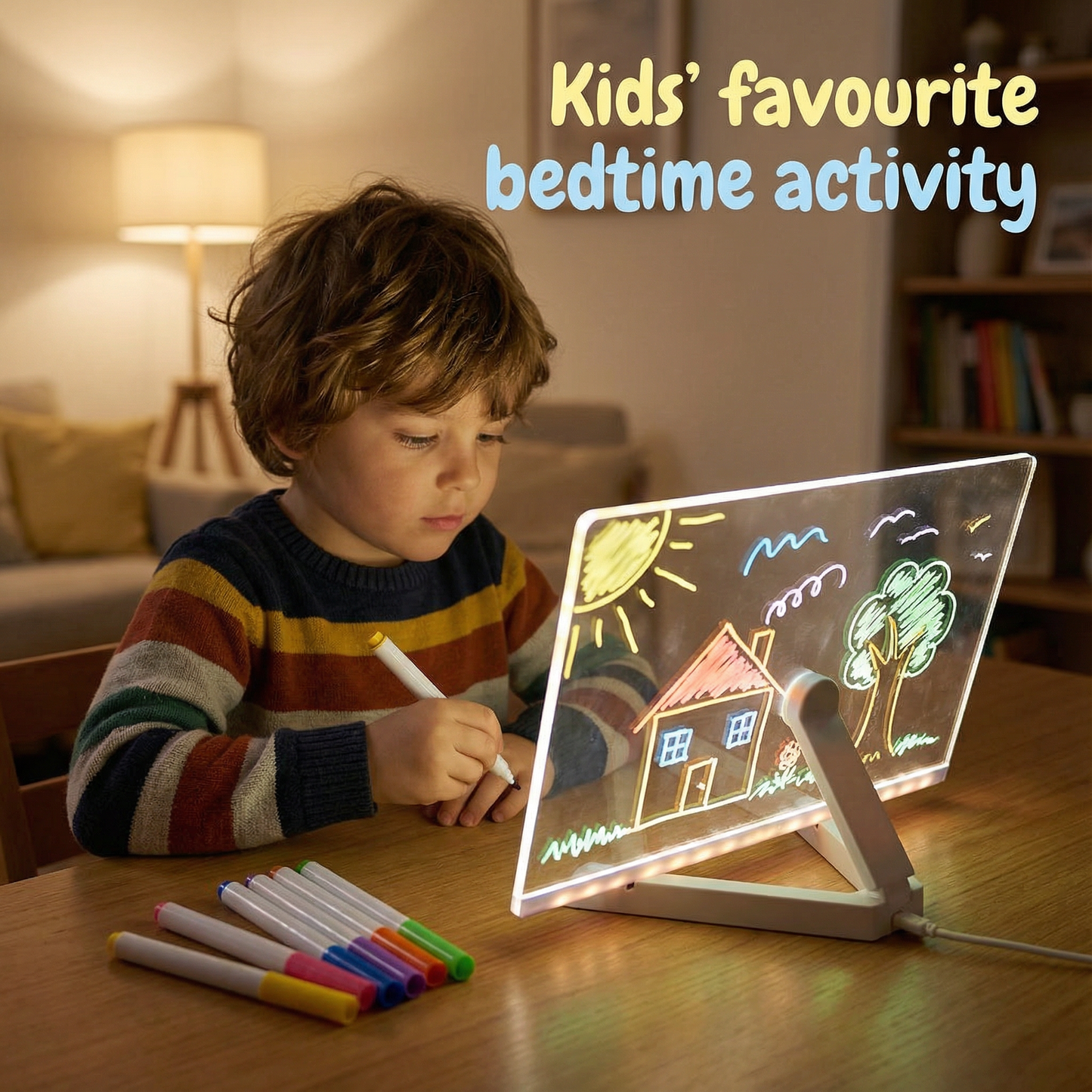 Kids LED Art & Drawing Board