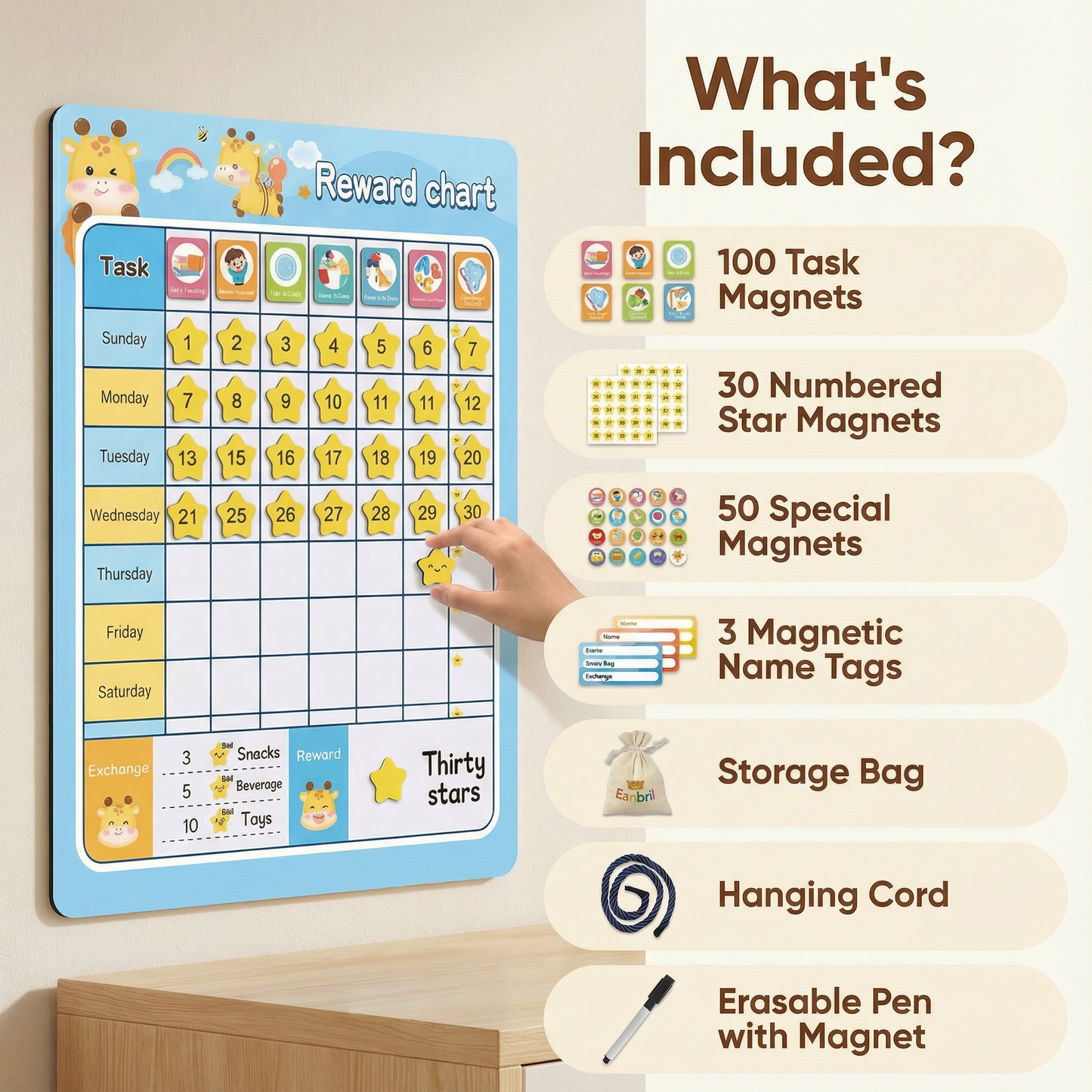 Motivation & Reward Chart For Kids