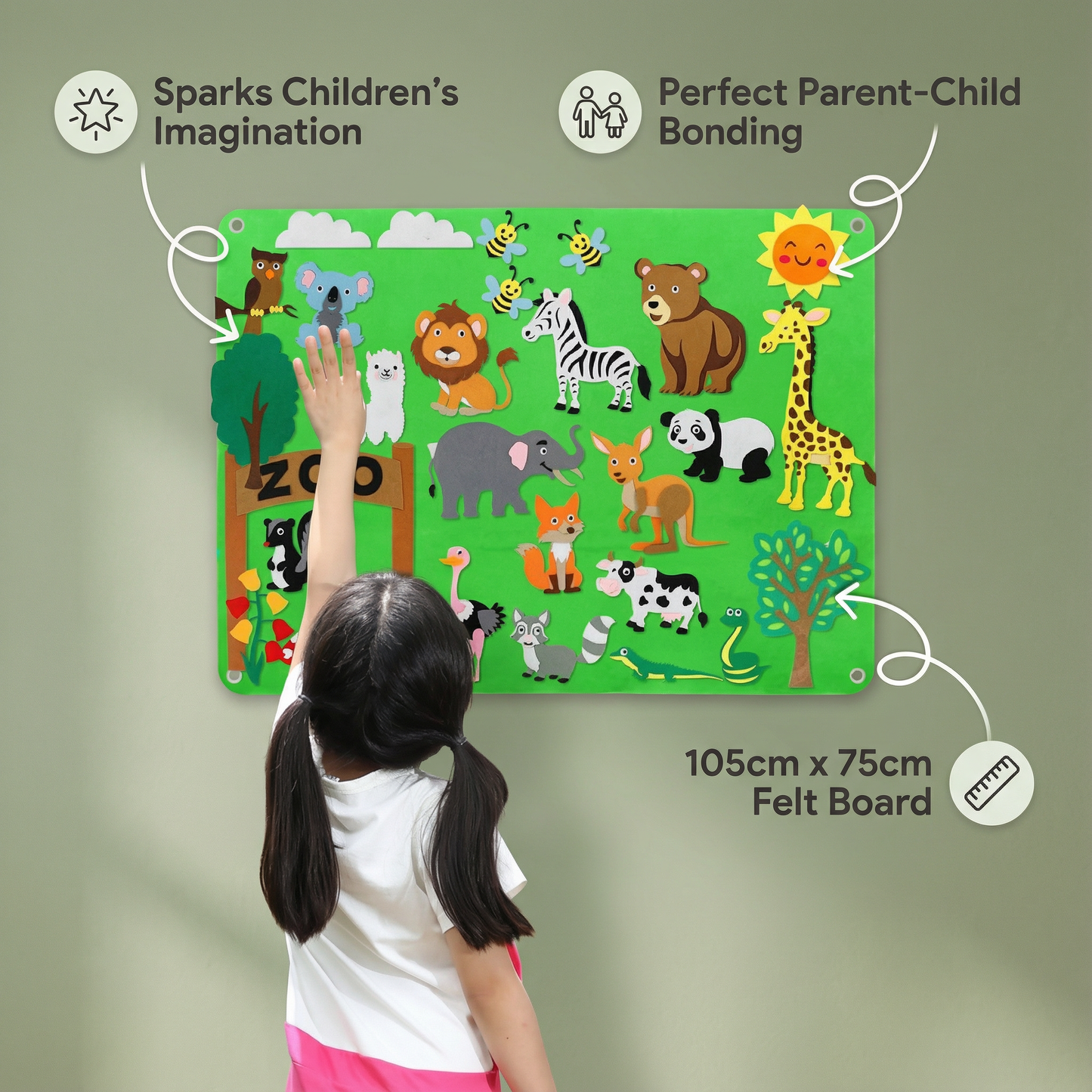 Soft Felt Activity Board for Children