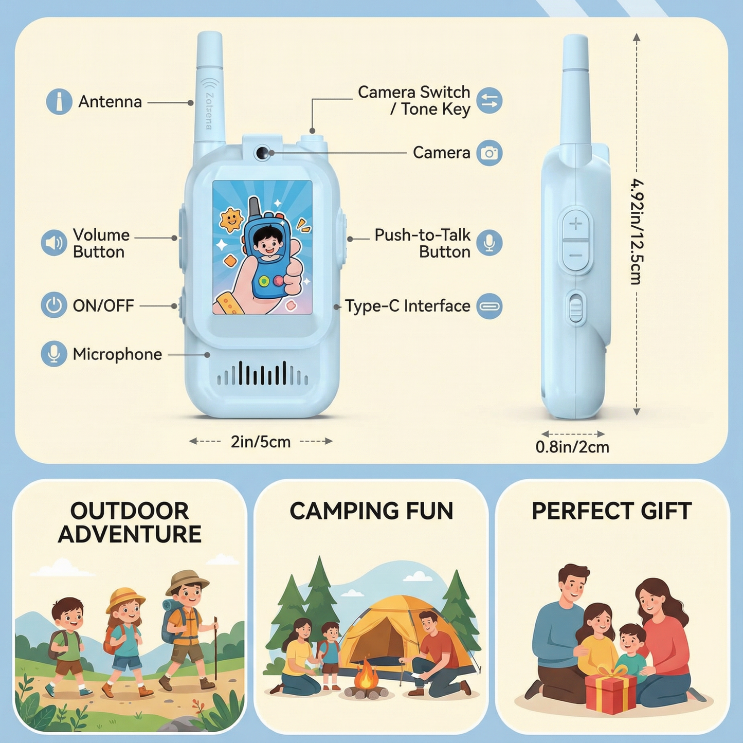 Kids Digital Walkie Talkies