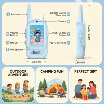 Kids Digital Walkie Talkies