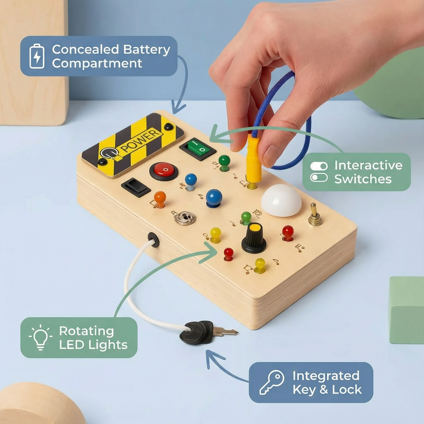 Montessori Switch Activity Board