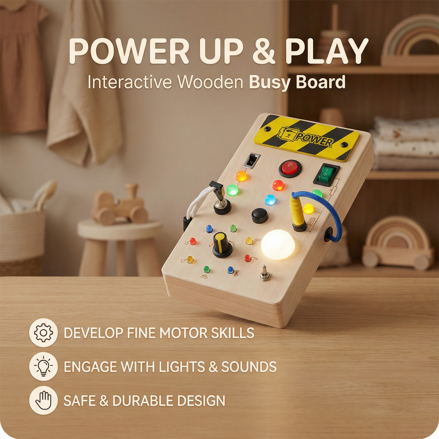 Montessori Switch Activity Board