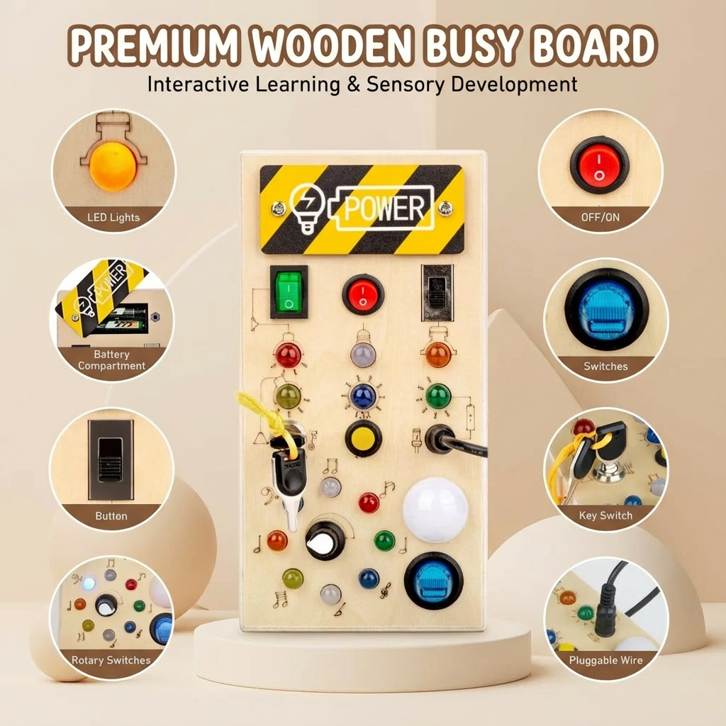 Montessori Switch Activity Board