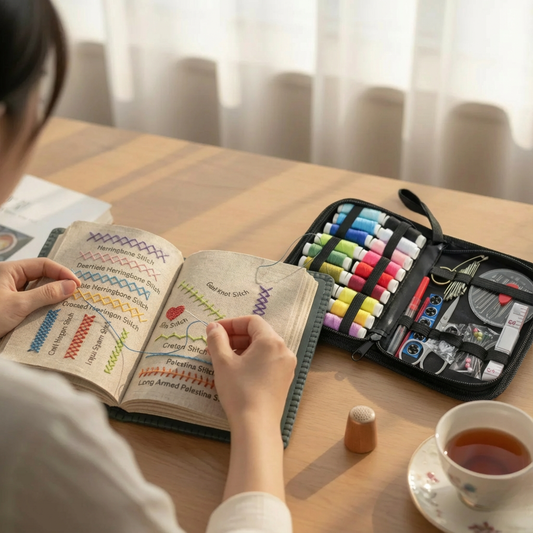 Embroidery Stitch Book for Moms and Kids