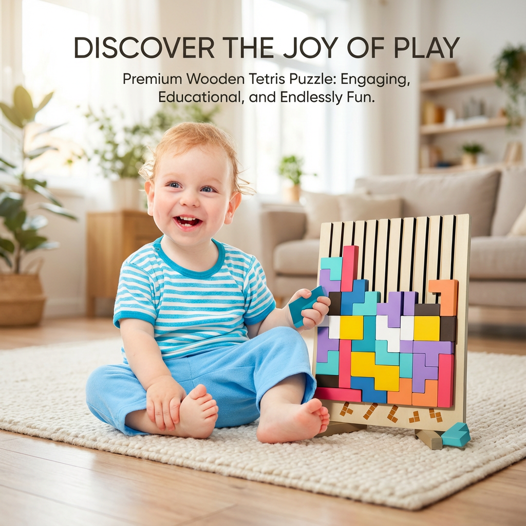 Wooden Stacking Puzzle for Kids