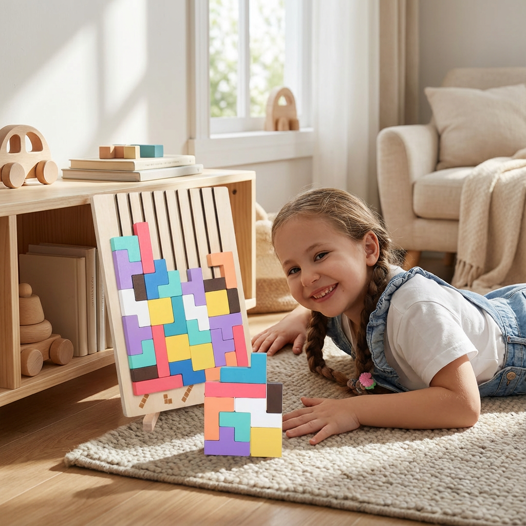 Wooden Stacking Puzzle for Kids