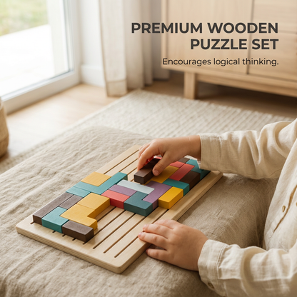 Wooden Stacking Puzzle for Kids