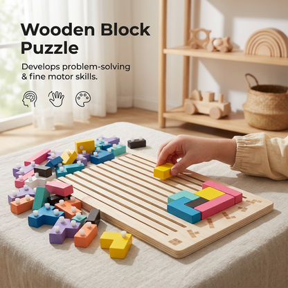 Wooden Stacking Puzzle for Kids