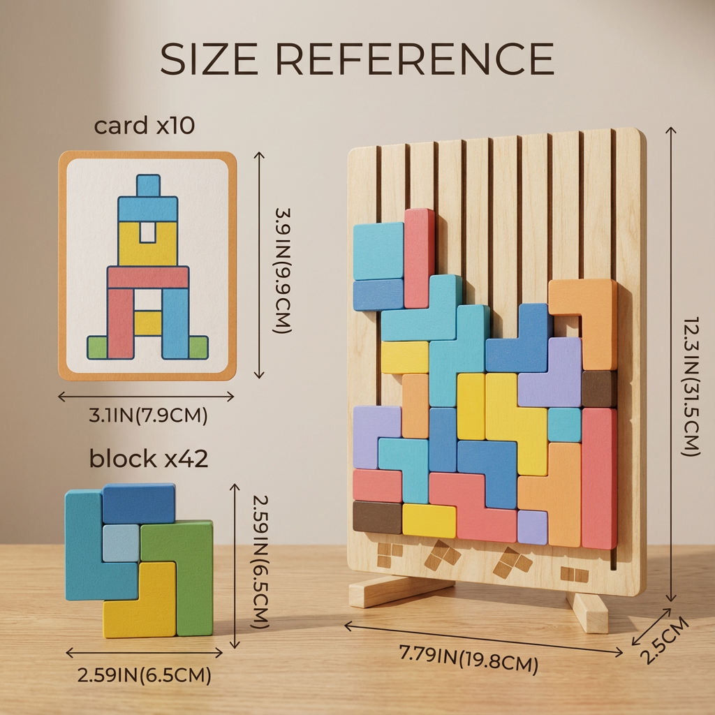 Wooden Stacking Puzzle for Kids