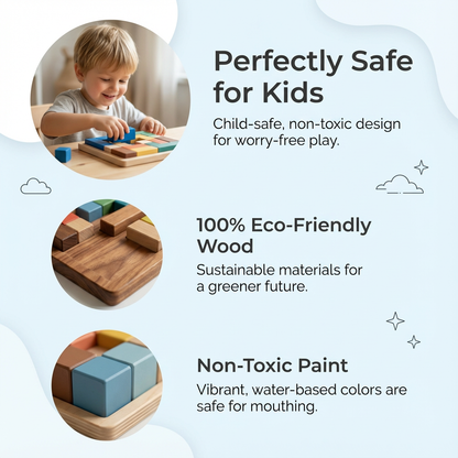 Wooden Stacking Puzzle for Kids