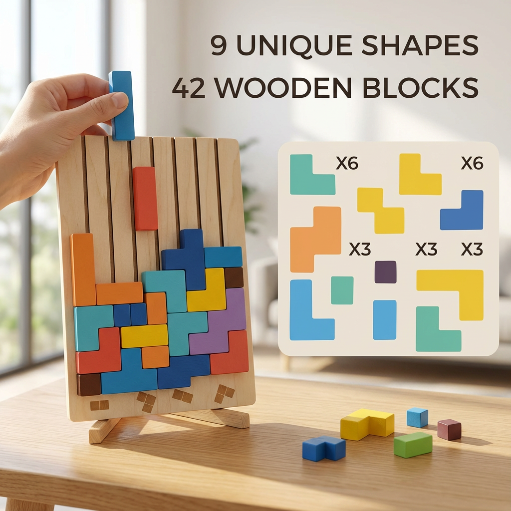 Wooden Stacking Puzzle for Kids