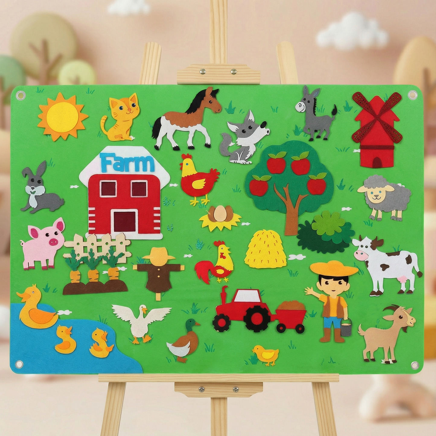 Soft Felt Activity Board for Children