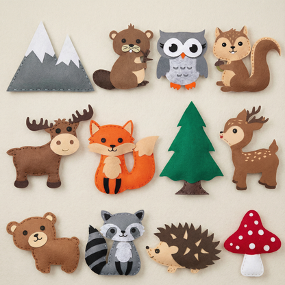 Creative DIY Felt Animal Craft Kit For Kids