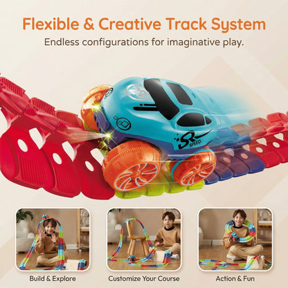 Light Up Flexible Racing Track Set