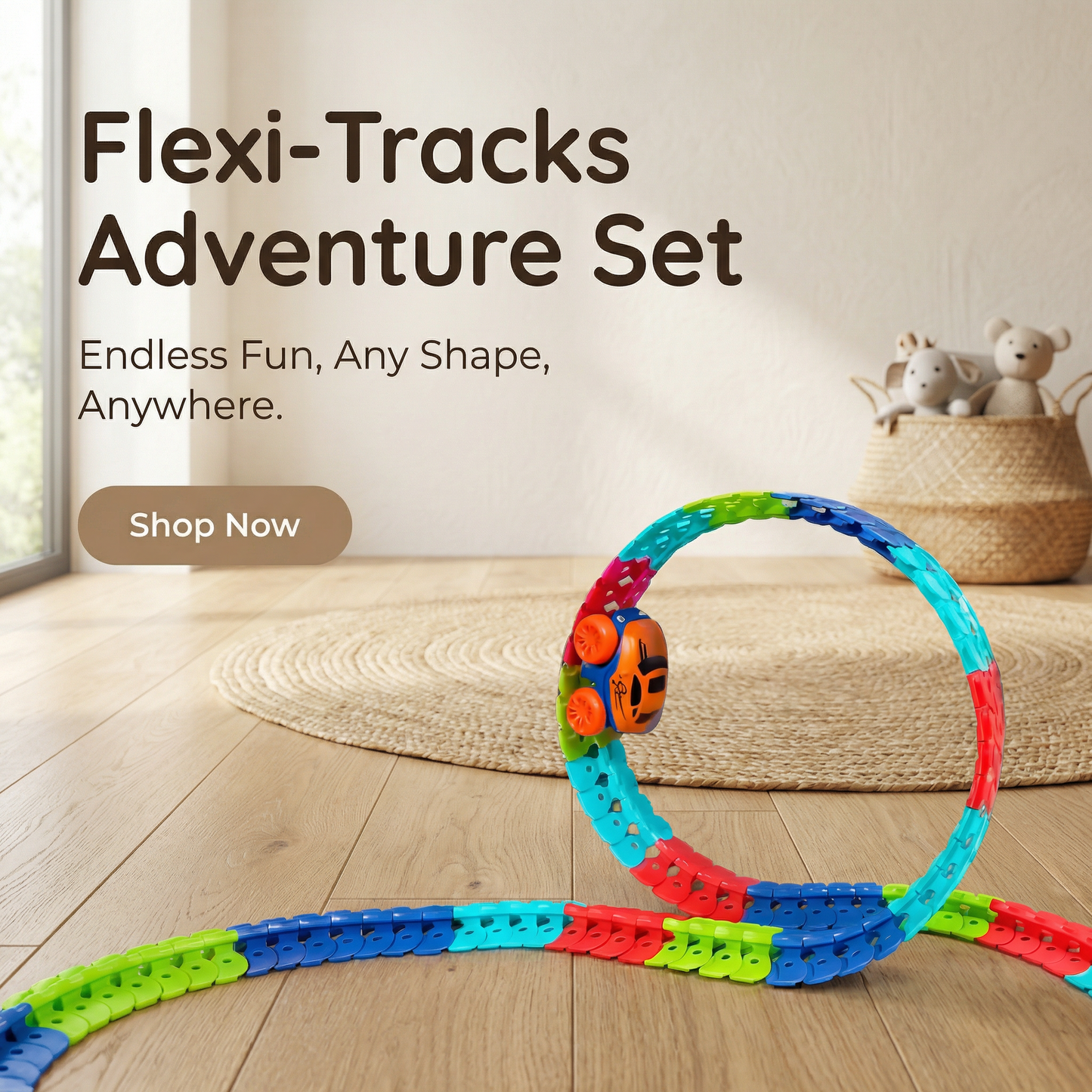 Light Up Flexible Racing Track Set