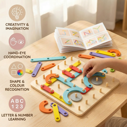 Montessori Peg Board Learning Puzzle