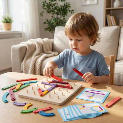 Montessori Peg Board Learning Puzzle