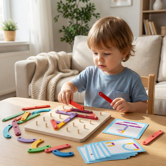 Montessori Peg Board Learning Puzzle