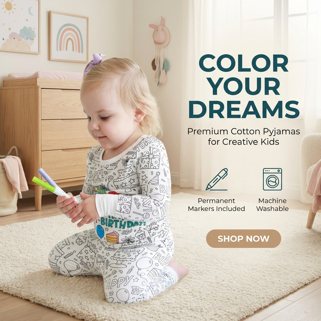 Colourable Pyjama Set for Kids