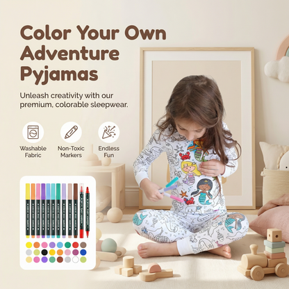 Colourable Pyjama Set for Kids