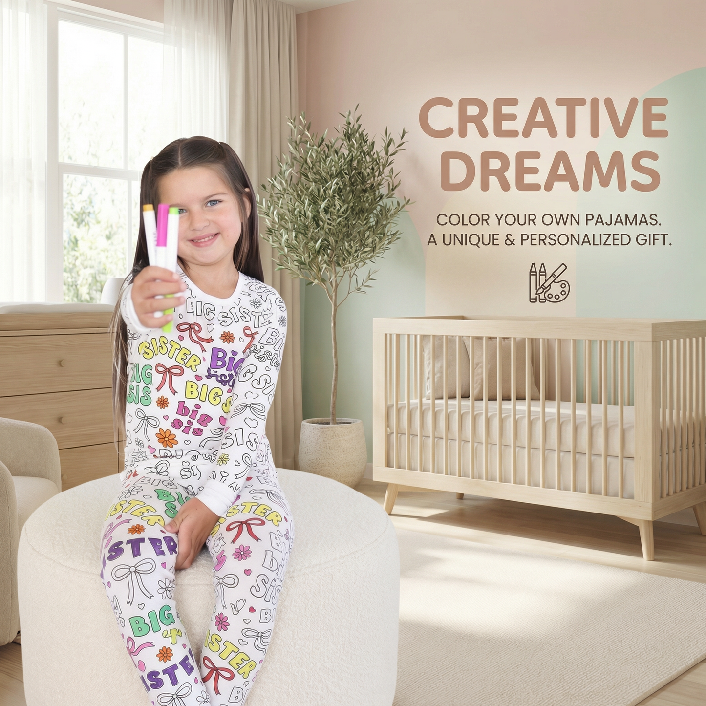Colourable Pyjama Set for Kids