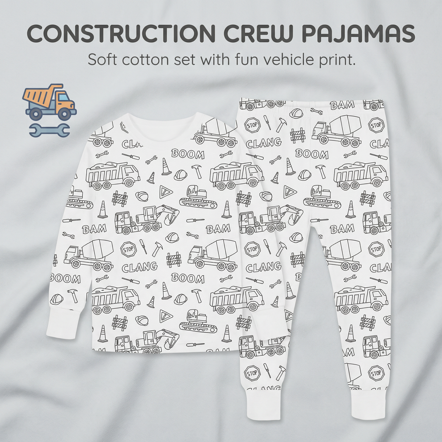 Colourable Pyjama Set for Kids