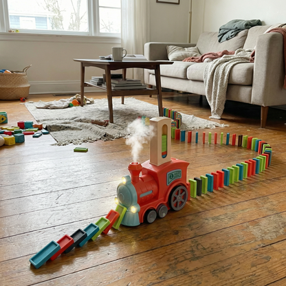 Automatic Domino Train for Kids