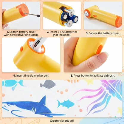 Creative Airbrush Art Kit for Kids