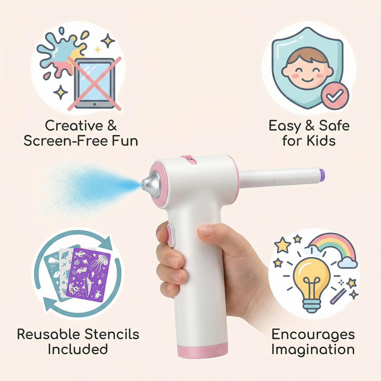 Creative Airbrush Art Kit for Kids
